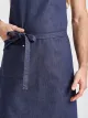 Nucciano Jeans 90 x 75 - Latzschürze mit Taschen - denim